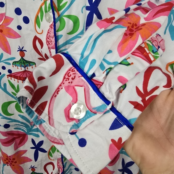 JAYES STUDIO Monkey's Sleep Shirt Bright Multicolored Womens Size S (4-8) - Picture 5 of 13